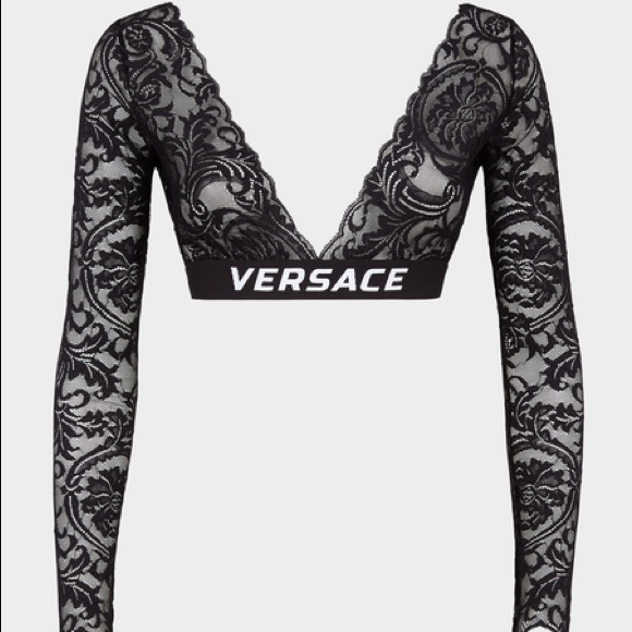 versace lace top